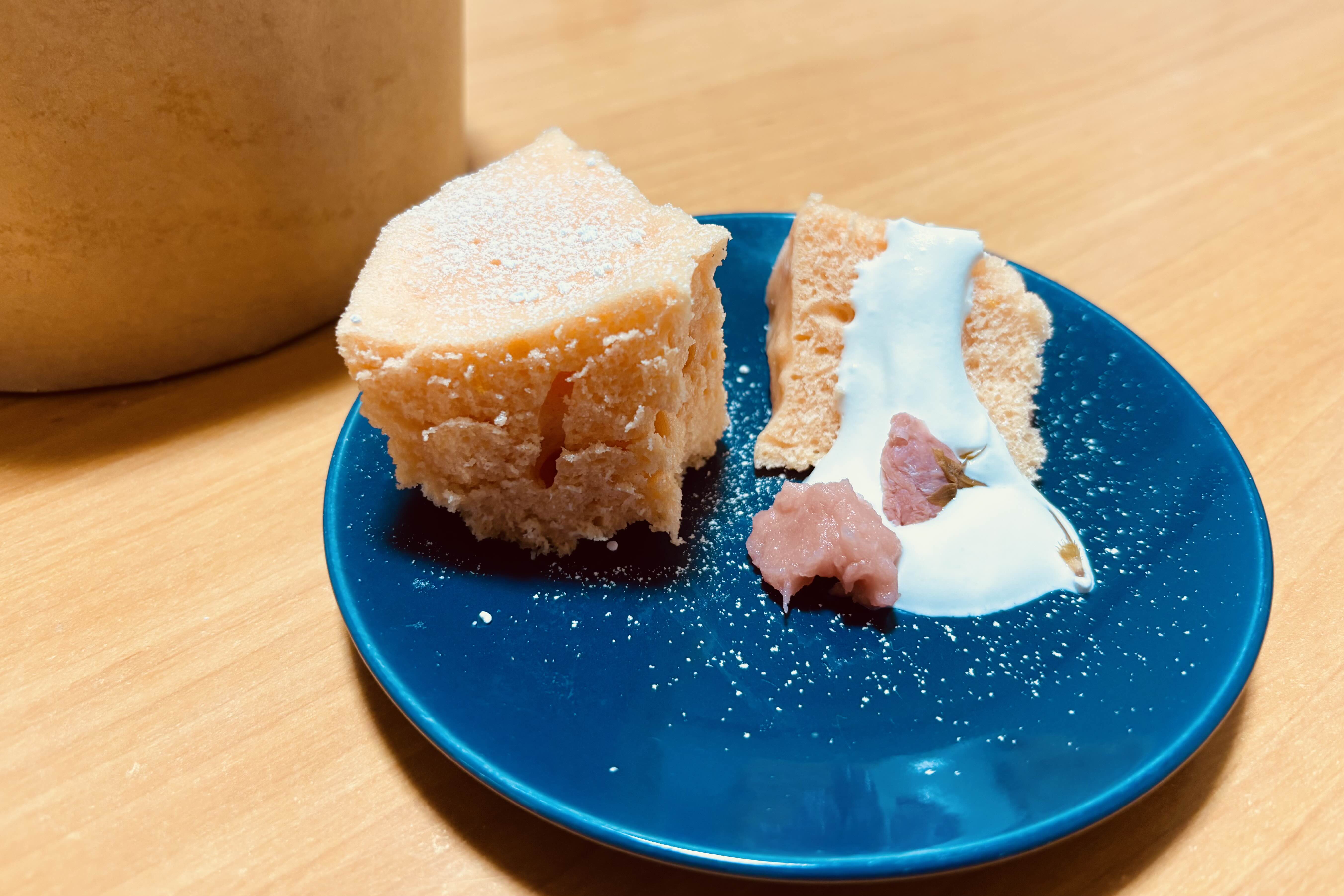 桜シフォンケーキ